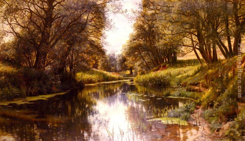 A Winding Stream In Summe painting - Peder Mork Monsted A Winding Stream In Summe art painting